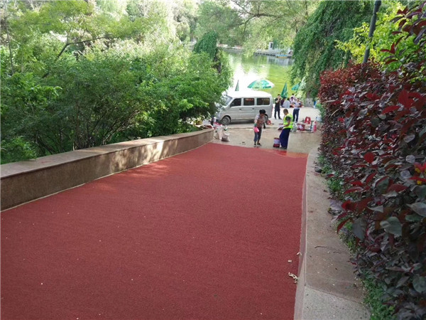 鹤岗彩色路面施工